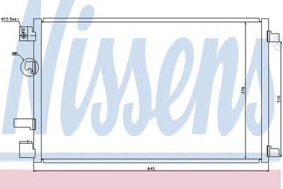 Конденсатор, кондиционер NISSENS 940040