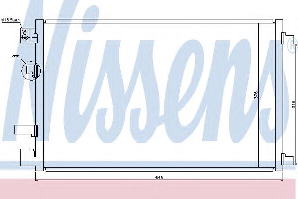 Конденсатор, кондиционер NISSENS