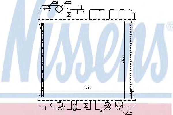 Радиатор, охлаждение двигателя NISSENS