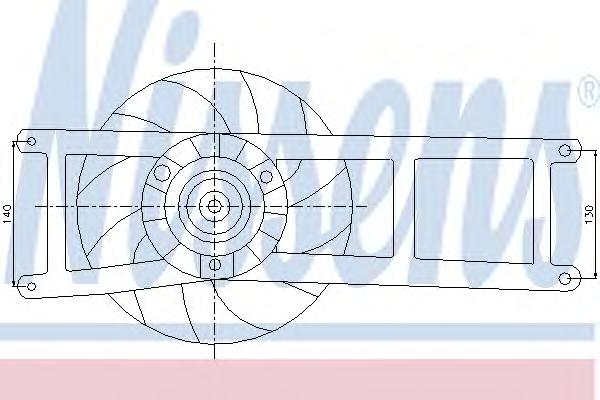 Вентилятор, охлаждение двигателя NISSENS