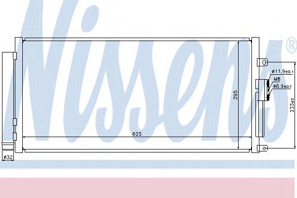 Конденсатор, кондиционер NISSENS