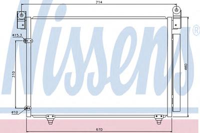 Конденсатор, кондиционер NISSENS 94933
