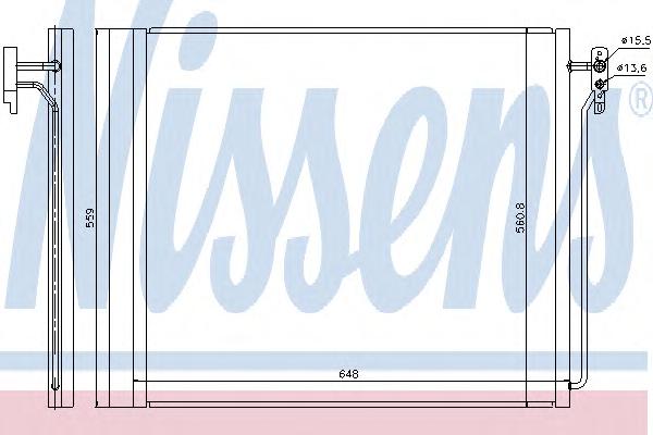 Конденсатор, кондиционер NISSENS