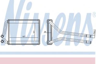 Теплообменник, отопление салона NISSENS 77537