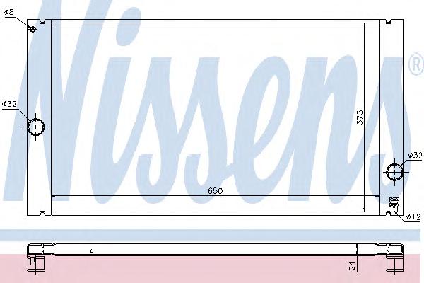 Радиатор, охлаждение двигателя NISSENS