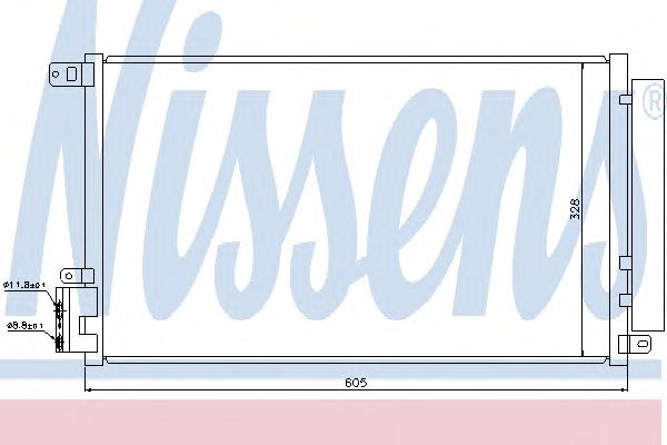 Конденсатор, кондиционер NISSENS