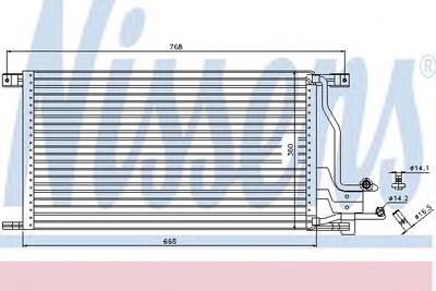 Конденсатор, кондиционер NISSENS 94483