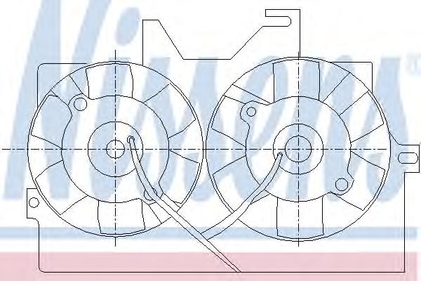 Вентилятор, охлаждение двигателя NISSENS