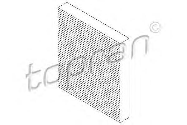 Фильтр, воздух во внутренном пространстве TOPRAN