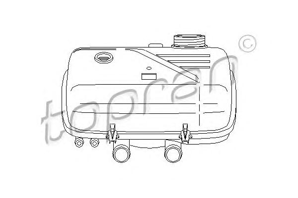 Компенсационный бак, охлаждающая жидкость TOPRAN