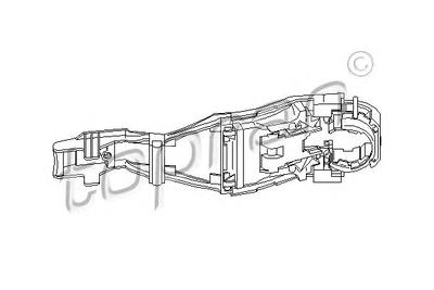Ручка двери TOPRAN 111185