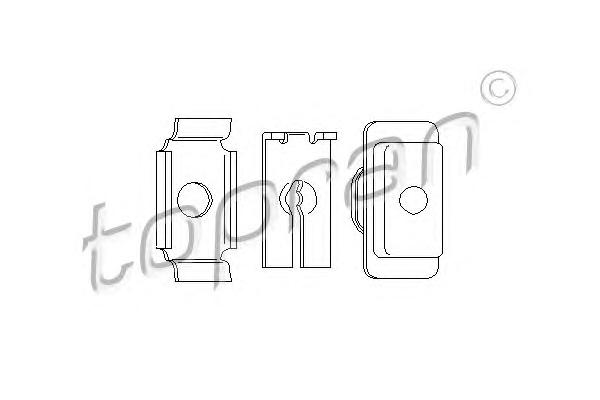 Трос, управление сцеплением TOPRAN