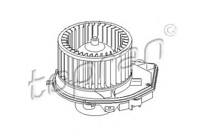Электродвигатель, вентиляция салона TOPRAN 109901