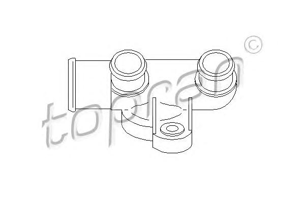 Фланец охлаждающей жидкости TOPRAN