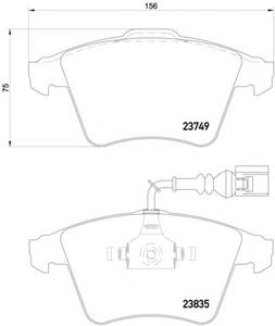 Комплект тормозных колодок, дисковый тормоз TEXTAR 2374918805