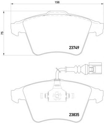 Комплект тормозных колодок, дисковый тормоз TEXTAR