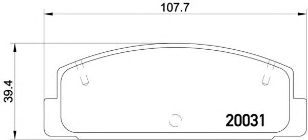 Комплект тормозных колодок, дисковый тормоз TEXTAR
