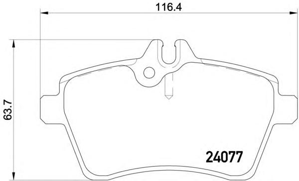 Комплект тормозных колодок, дисковый тормоз TEXTAR