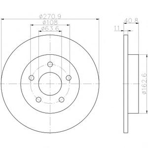 Тормозной диск TEXTAR 98200239001