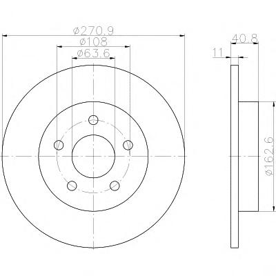 Тормозной диск TEXTAR