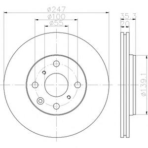 Тормозной диск TEXTAR 98200141901