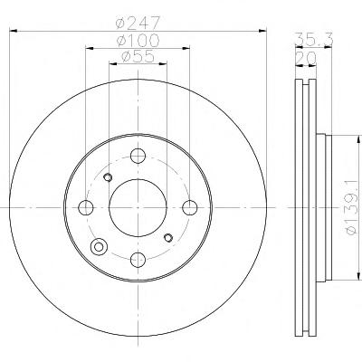 Тормозной диск TEXTAR