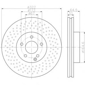 Тормозной диск TEXTAR 98200163401
