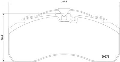 Комплект тормозных колодок, дисковый тормоз TEXTAR 2927830014T7400