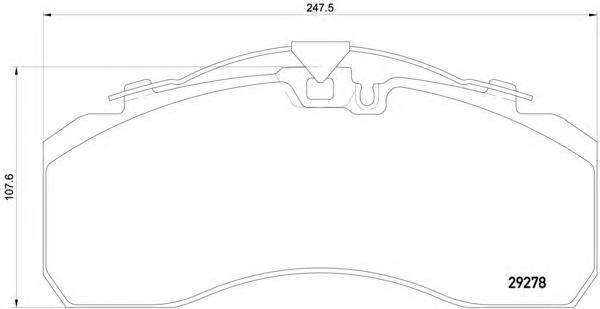 Комплект тормозных колодок, дисковый тормоз TEXTAR