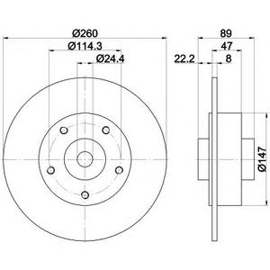 Тормозной диск TEXTAR 98200196001