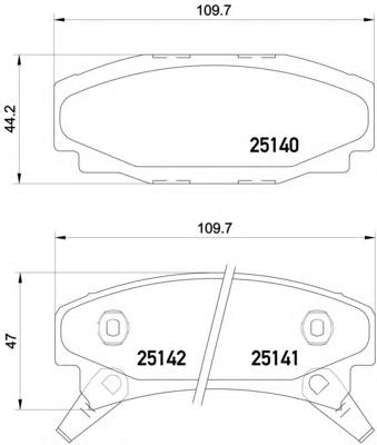 Комплект тормозных колодок, дисковый тормоз TEXTAR