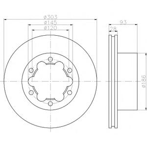 Тормозной диск TEXTAR 98200143401