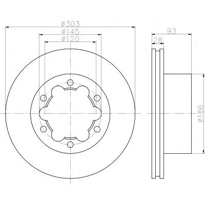 Тормозной диск TEXTAR