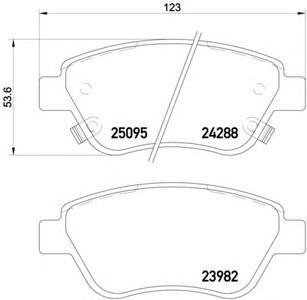 Комплект тормозных колодок, дисковый тормоз TEXTAR 2509517015