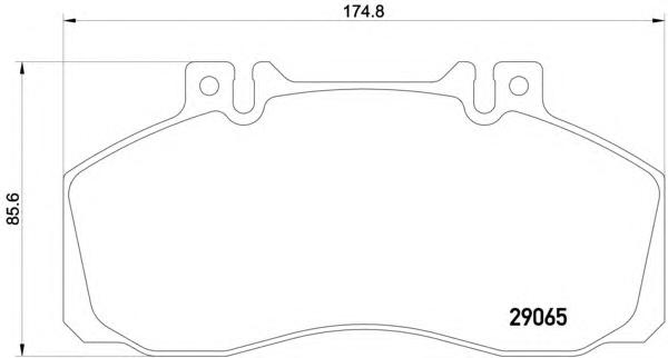 Комплект тормозных колодок, дисковый тормоз TEXTAR