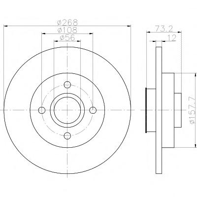 Тормозной диск TEXTAR
