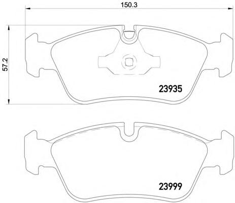 Комплект тормозных колодок, дисковый тормоз TEXTAR
