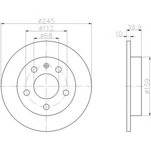 Тормозной диск TEXTAR 98200106201