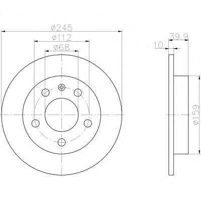 Тормозной диск TEXTAR