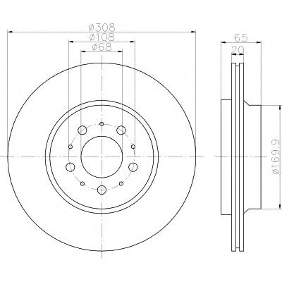 Тормозной диск TEXTAR