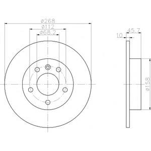 Тормозной диск TEXTAR 98200074301