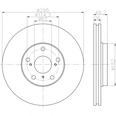 Тормозной диск TEXTAR