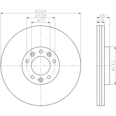 Тормозной диск TEXTAR