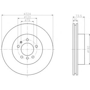 Тормозной диск TEXTAR 98200107101