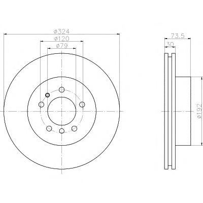 Тормозной диск TEXTAR