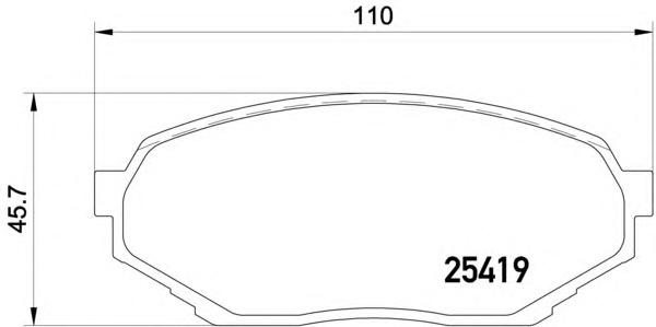 Комплект тормозных колодок, дисковый тормоз TEXTAR