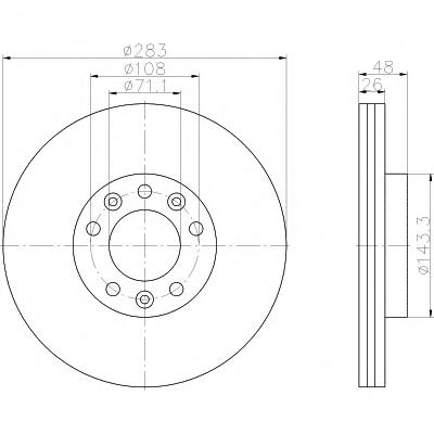 Тормозной диск TEXTAR