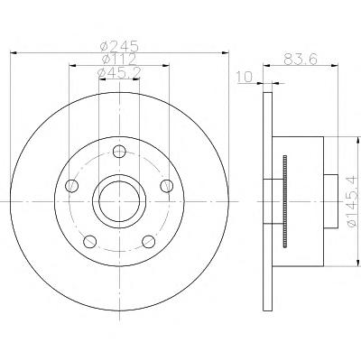 Тормозной диск TEXTAR