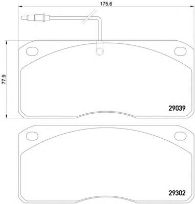 Комплект тормозных колодок, дисковый тормоз TEXTAR