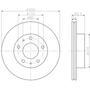 Тормозной диск TEXTAR 98200116701